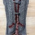 BKE Y2K indie sleaze fur trim hooded button festival wear vest