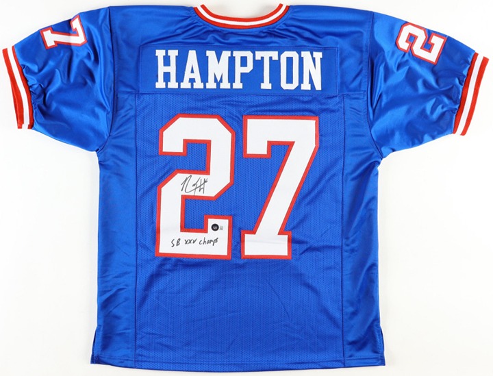 Rodney Hampton Signed New York Giants Jersey (Beckett)