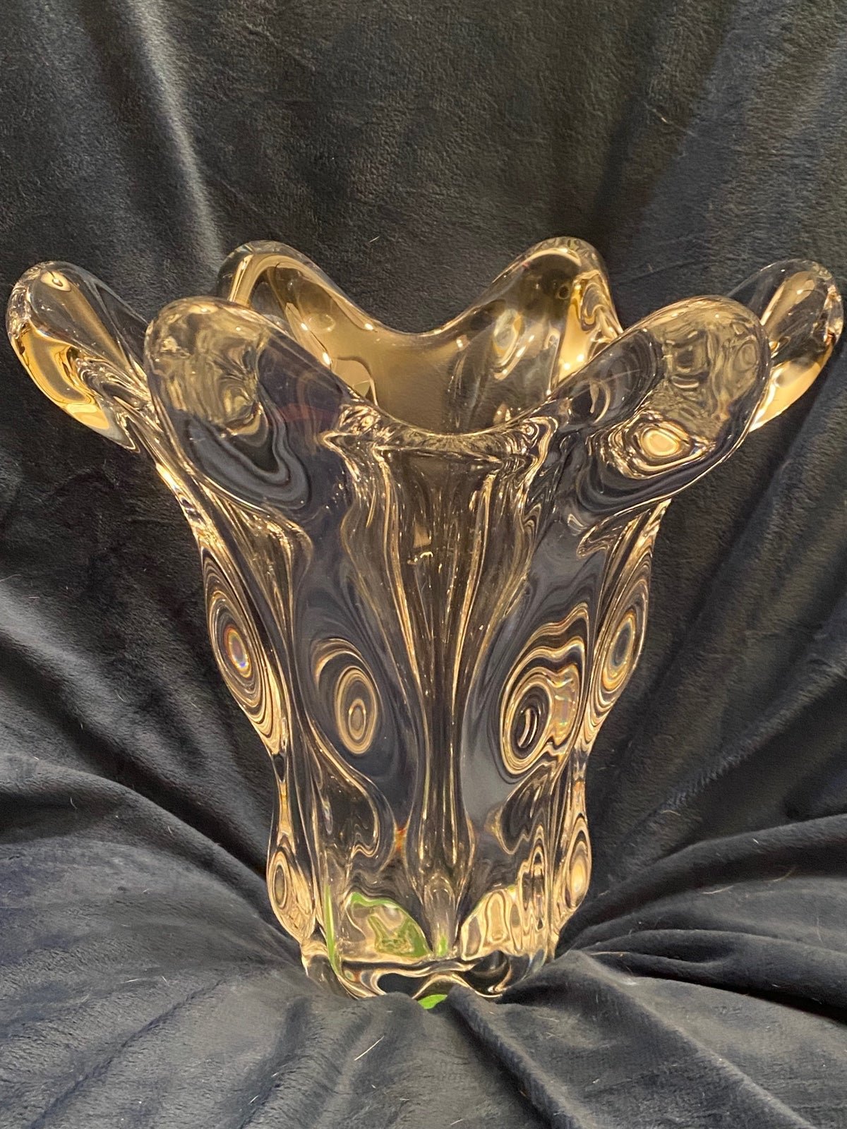 French Vannes crystal Vase item#100714
