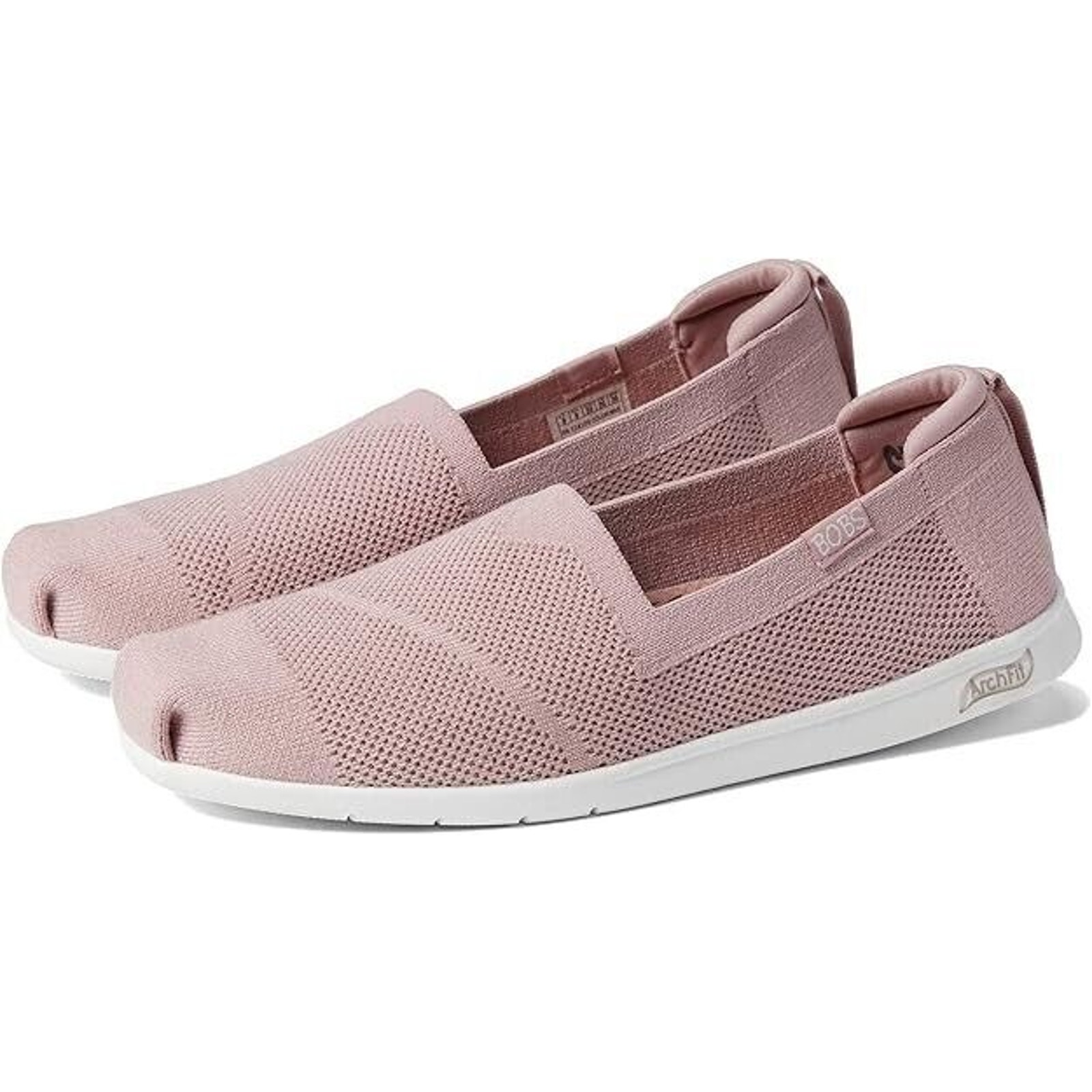NEW BOBS SKECHERS Plush Arch Fit Slip On Shoes Women's 10 Pink Mauve