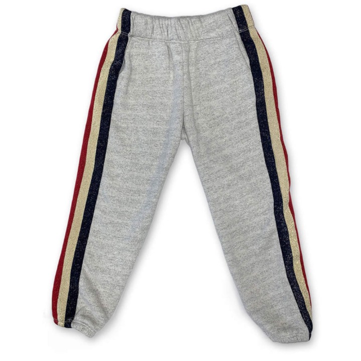 Spiritual Gangster Little Girl Cotton Striped Jogger Sweatpants