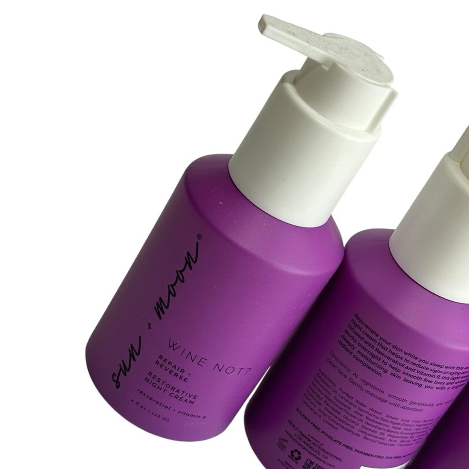 Sun + Moon Wine Not Night Cream 2 bottles