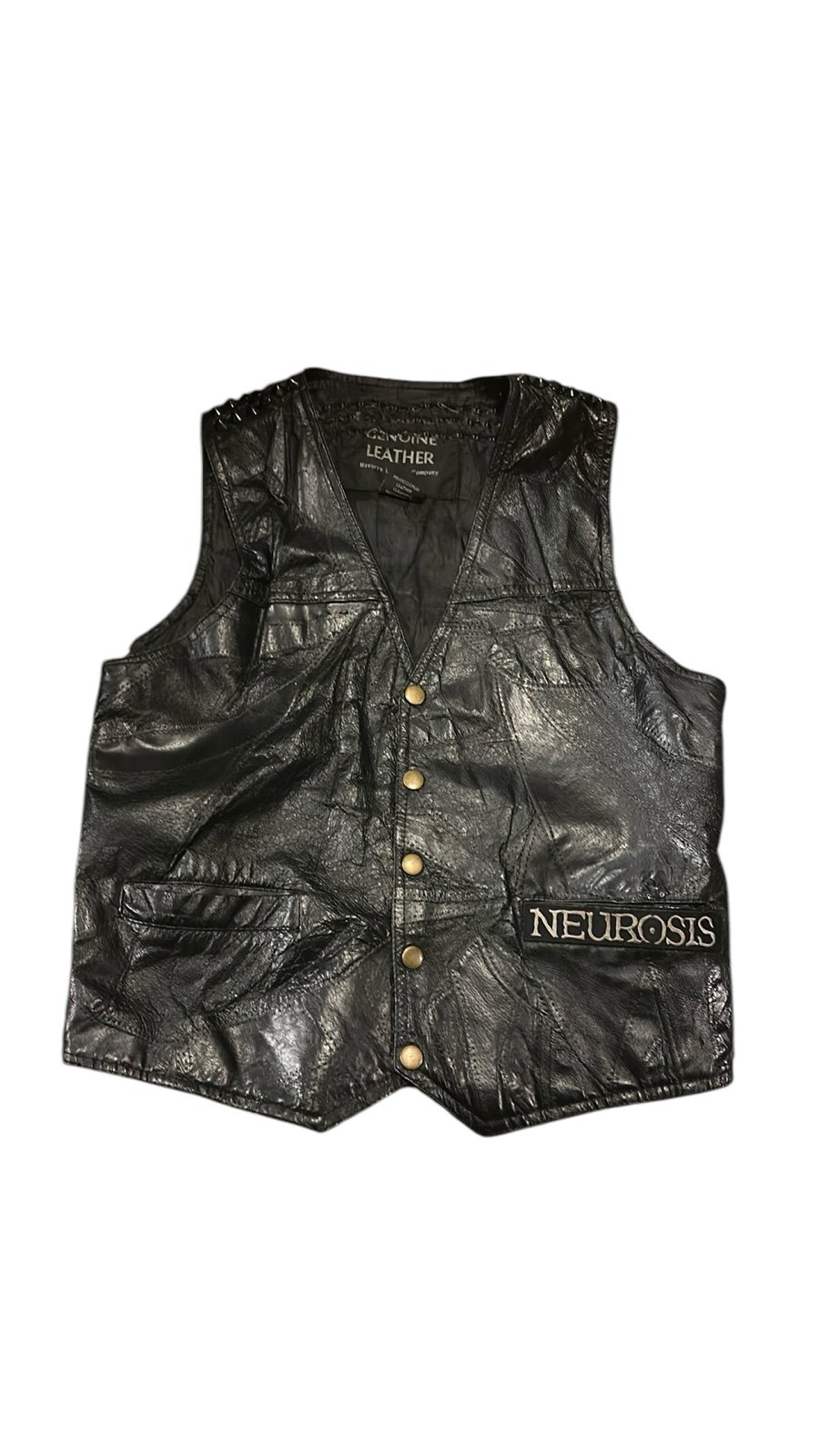 Navarre Leather Vest Studs Patches S