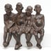 Vintage Cast Iron Folk Art Sculpture Best Friends Step Sitter Over 7 Pounds