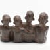 Vintage Cast Iron Folk Art Sculpture Best Friends Step Sitter Over 7 Pounds