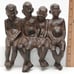 Vintage Cast Iron Folk Art Sculpture Best Friends Step Sitter Over 7 Pounds