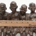 Vintage Cast Iron Folk Art Sculpture Best Friends Step Sitter Over 7 Pounds