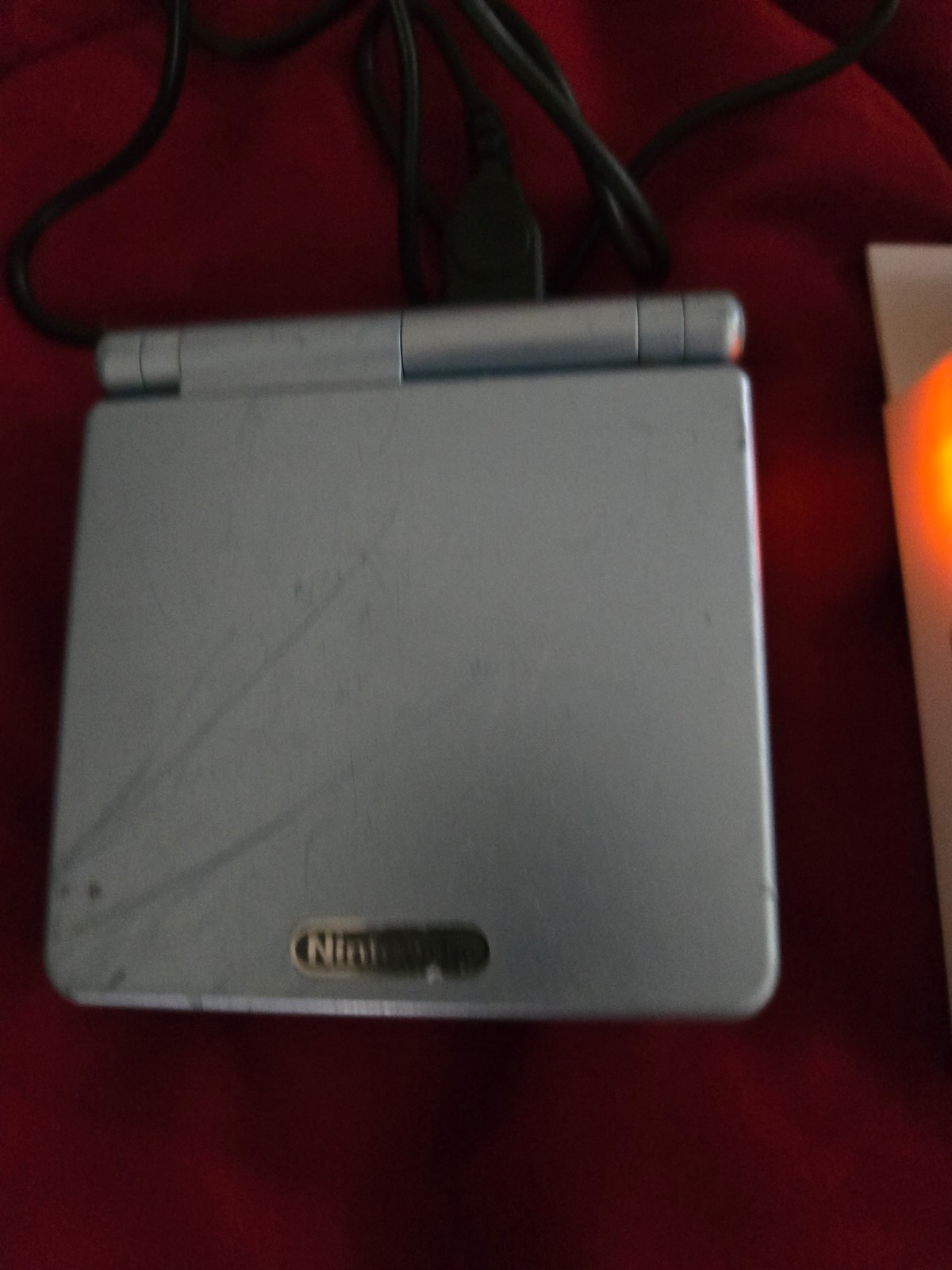 Nintendo Gameboy Advance SP SILVER System for Parts or Repair no Return