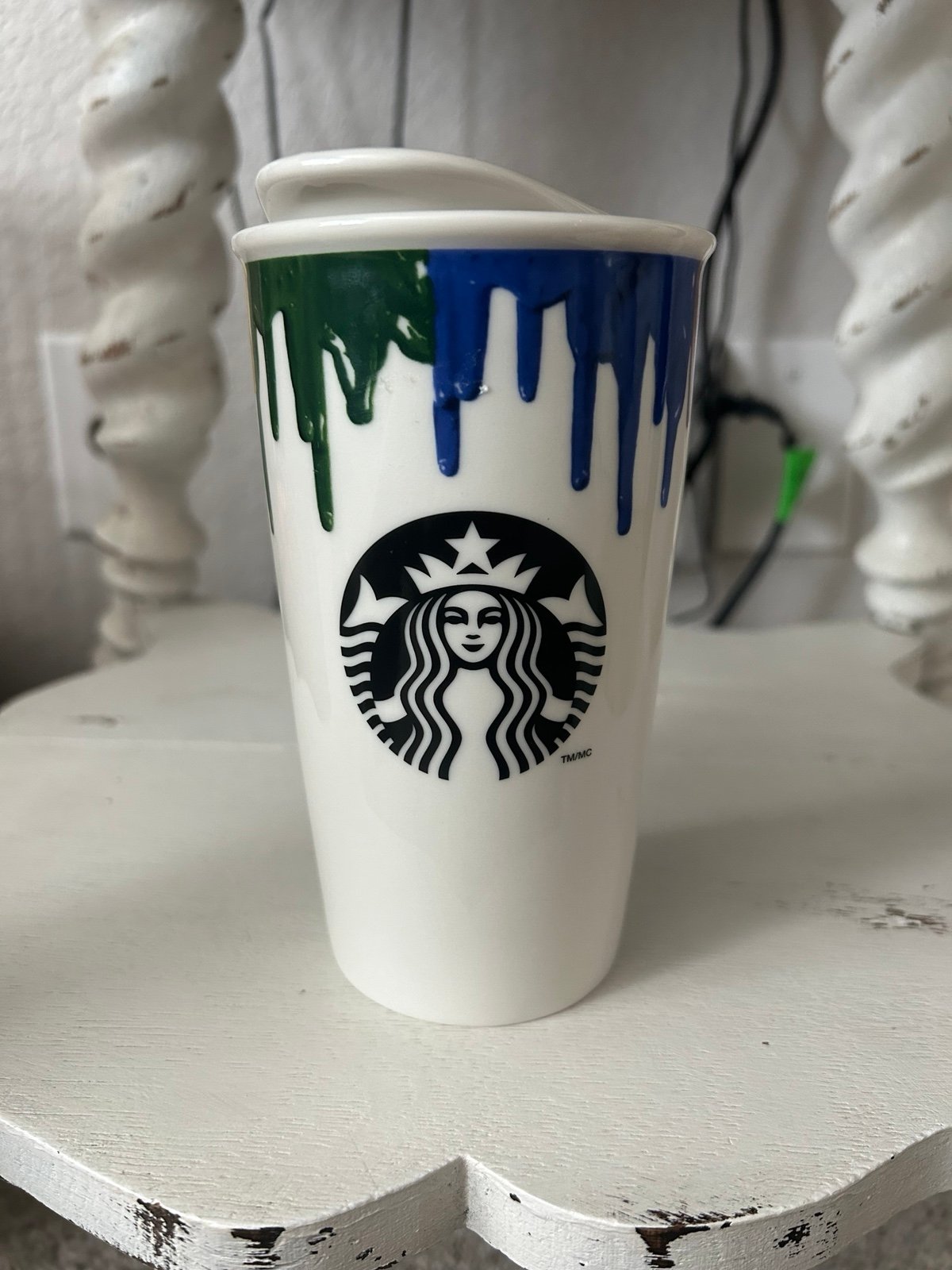 Starbucks Band Of Outsiders Rainbow Drip Ceramic Double Wall Cup Mug Pride