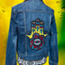 Hamsa Hand Jean Jacket