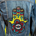 Hamsa Hand Jean Jacket
