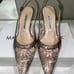 manolo blahnik snake skin heels 5/12