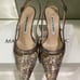 manolo blahnik snake skin heels 5/12