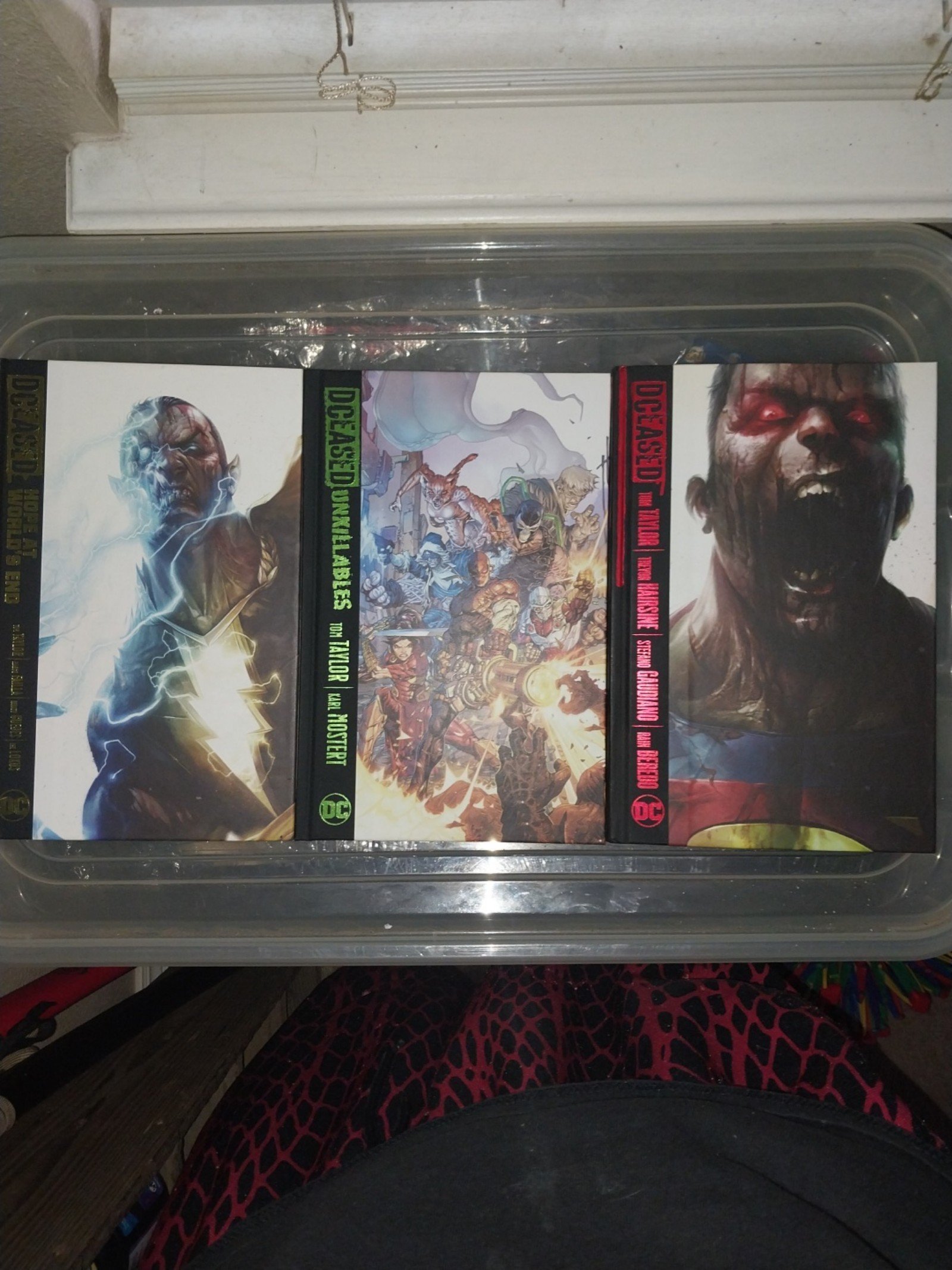DC Comics DCEASED Volume 1, unkillables, and hope at worlds end hardcover comics