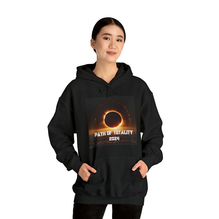 2024 Solar Eclipse Hooded Sweatshirt Path Of Totality