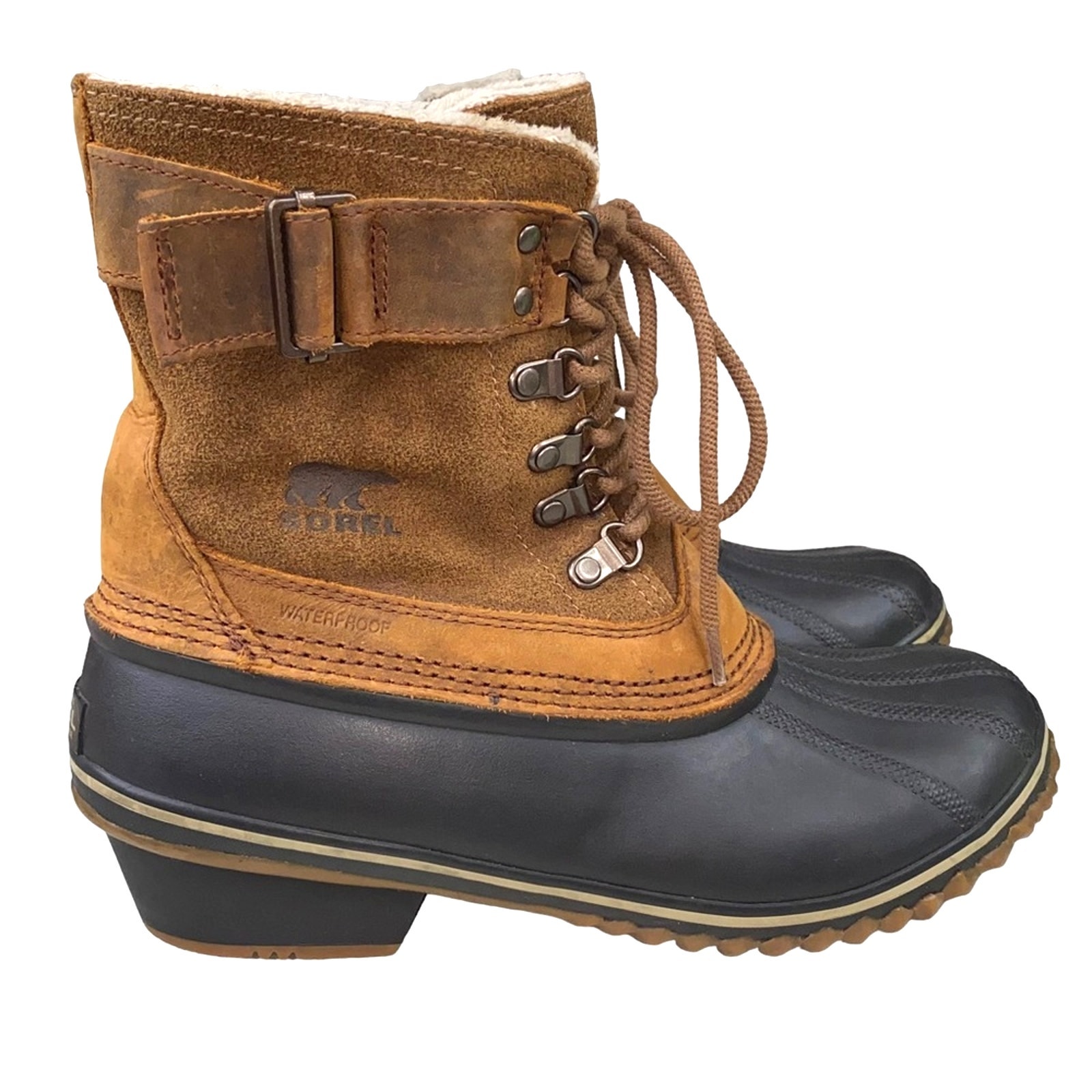 Sorel Women’s Cheyanne II Brown Suede Rain Winter Boot Size US 9.5