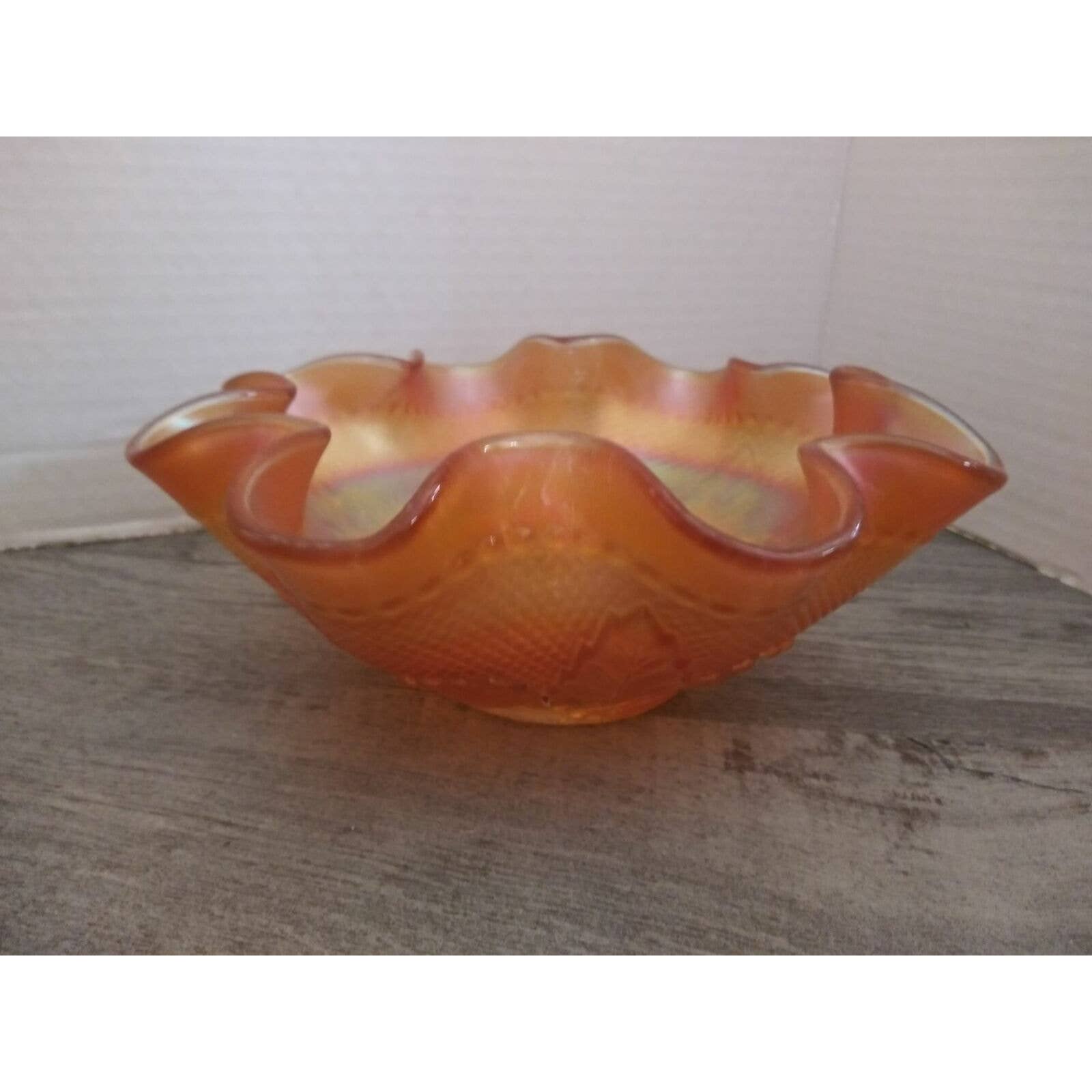 Northwood Carnival Glass Marigold Bowl 7 7/8