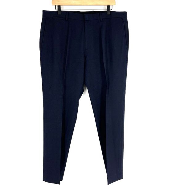 Theory Dress Pants Size 36x28 Mens Navy Marlo Tailor 2 Wool Blend Trousers
