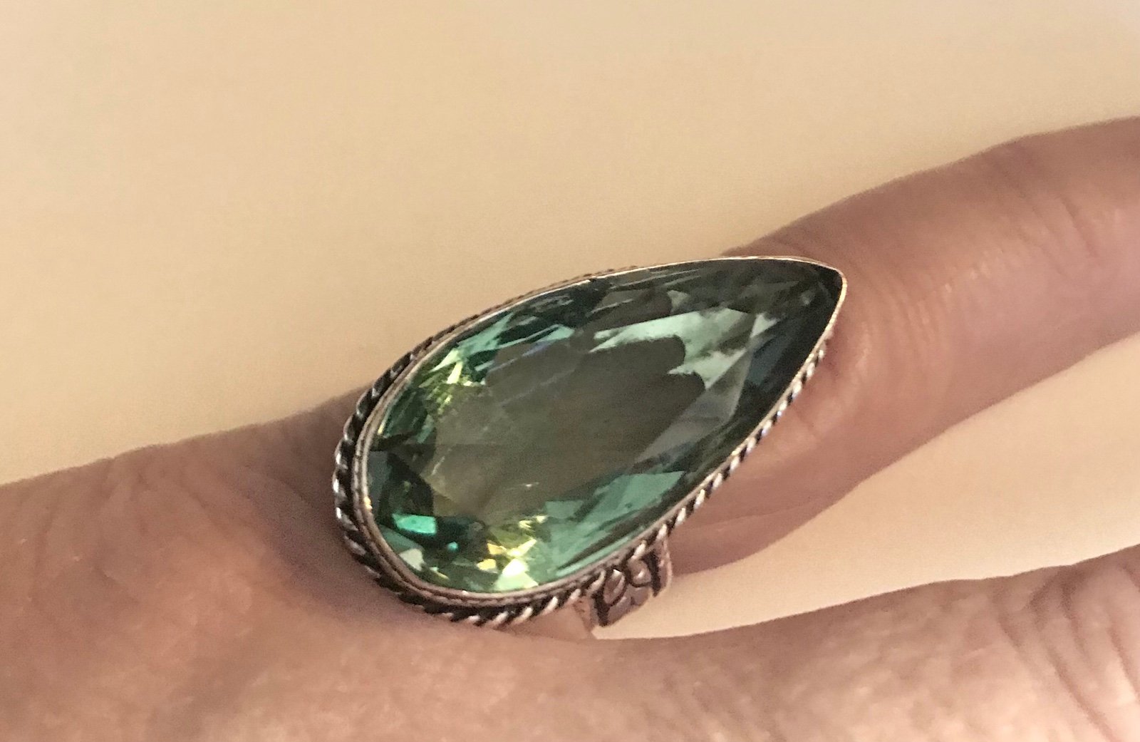 Aquamarine 925 Sterling Silver Ring