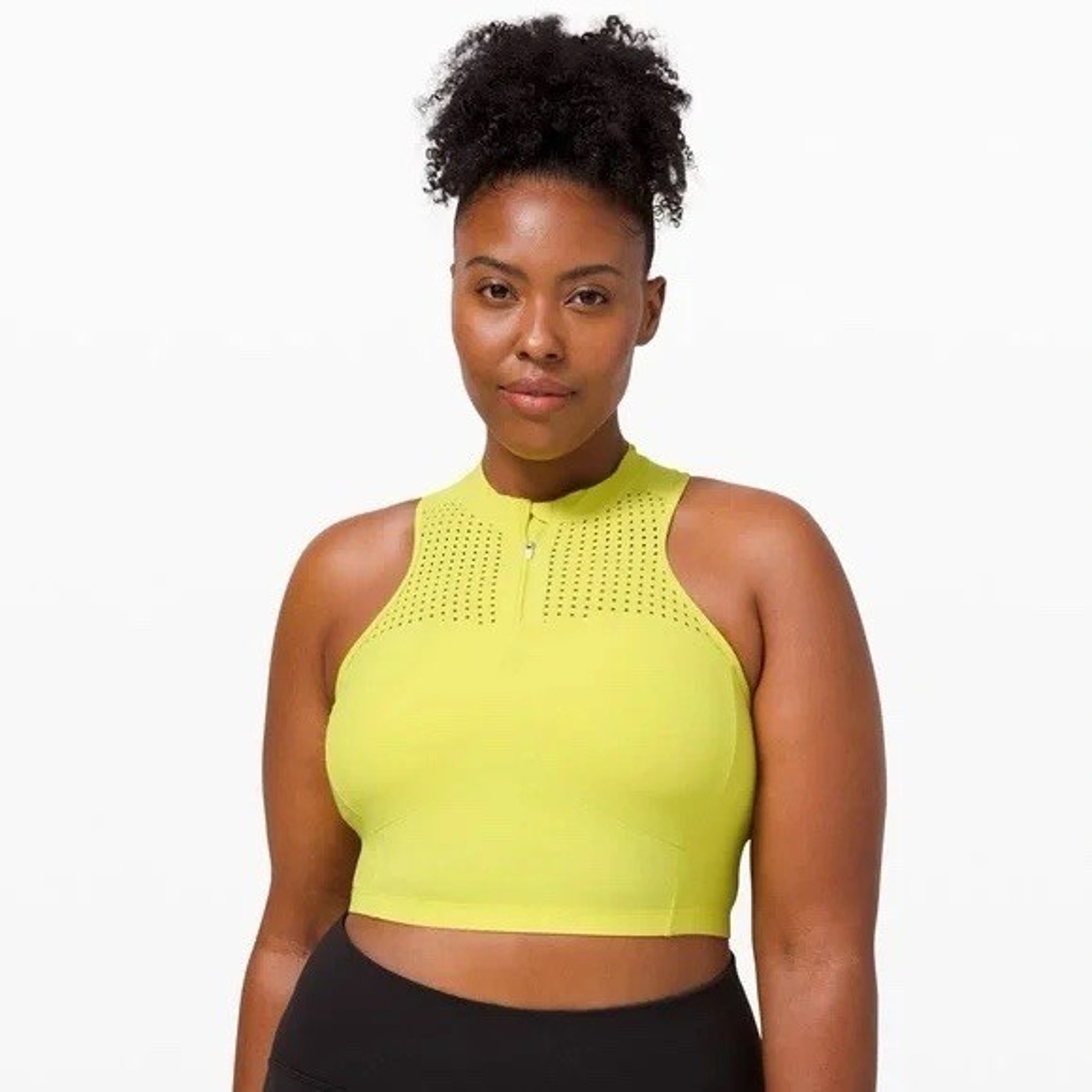 Lululemon Unleash Strength Bra *Medium Support Yellow Serpentine Women's 10