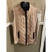 Jones New York Fashionable Tan Best With Faux Fur Collar Size XL
