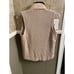 Jones New York Fashionable Tan Best With Faux Fur Collar Size XL