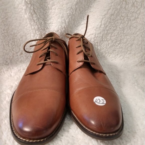 New Florsheim Men's Dress Shoes SZ 10.5 D, Saddle Tan Leather