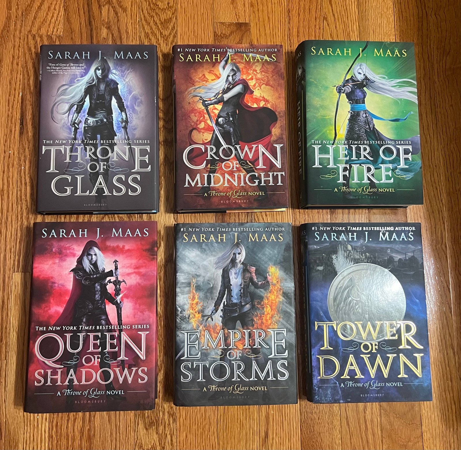 OOP Throne of Glass Hardcovers 6 Book Set