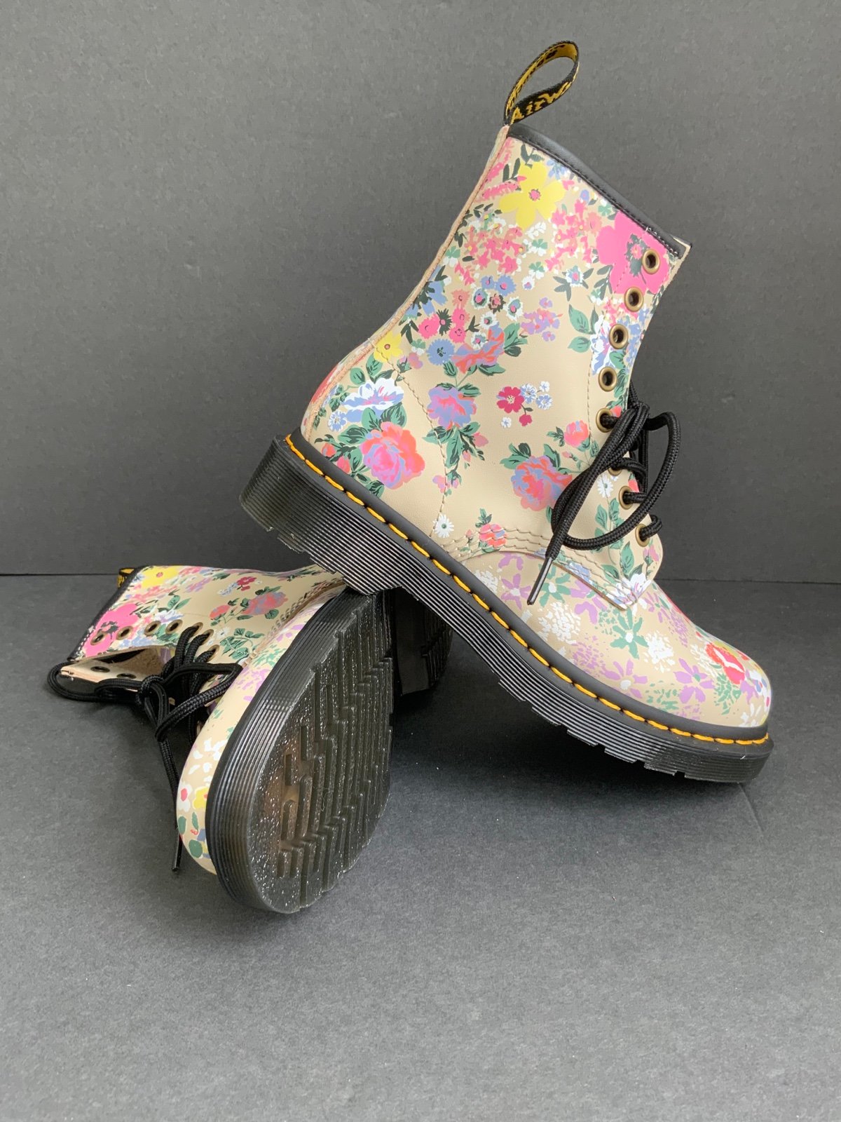 Dr. Martens Women’s Floral Mashup Backhand Boots
