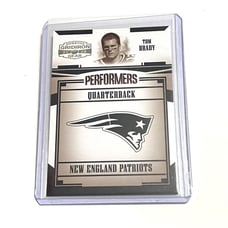 2005 Tom Brady Donruss Gridiron Gear Performers Gold Holofoil #ed 100