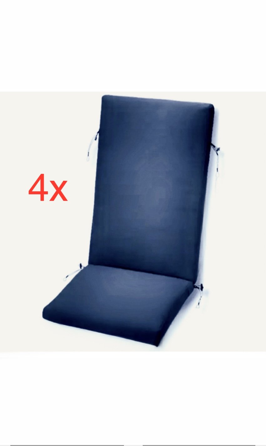 (4)x New IKEA Froson Cover for Seat Back Pad Outdoor Blue Cover Only 403.918.03