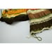 Vtg Hand Crochet Afghan Blanket Throw 90% COMPLETE Tribal Pattern Retro 52 x70