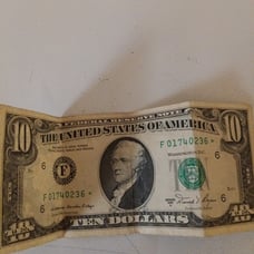 A old ten dollar bill