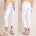 Anthropologie White High Rise Slim Distressed Cropped Jeans By Pilcro 32