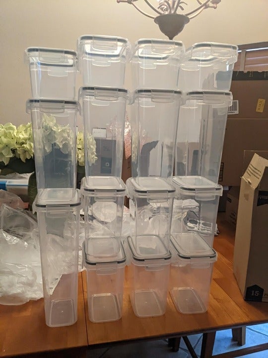 Vtopmart Airtight Food Storage Containers Set with Lids, 15pcs BPA Free Plastic