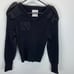 Woolly Pully Brigade Quartermasters Black 100% Wool Sweater SZ 38(sm) England