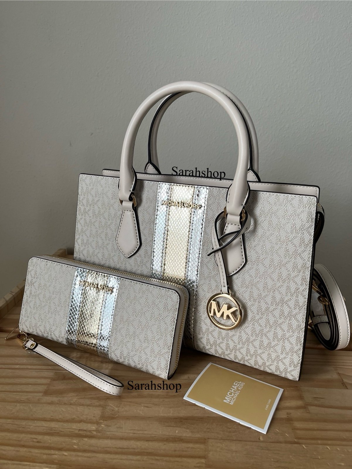 Michael Kors Sheila Medium Corner Zip Satchel Set