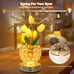 Tulip Crystal Flower Lamp Touch Rechargeable Cordless 3-Colour