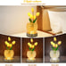 Tulip Crystal Flower Lamp Touch Rechargeable Cordless 3-Colour