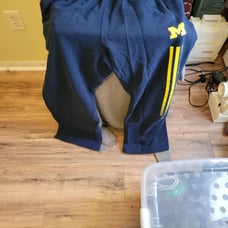 Michigan Adidas sweat pants
