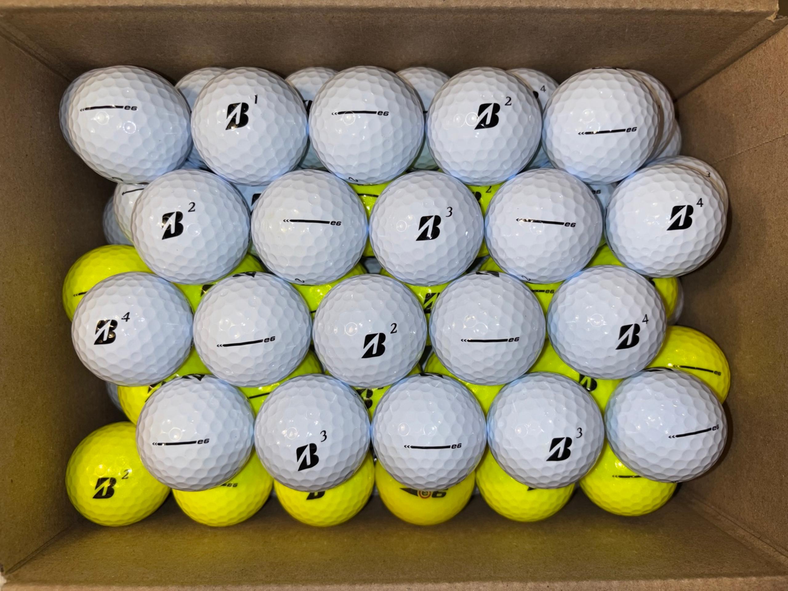 110 Bridgestone e6 Golf Balls - 4A/5A