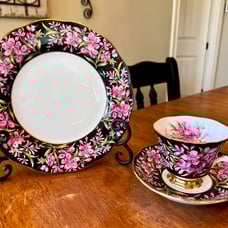 Royal Albert Provincial Flowers Fireweed Tea Cup, Saucer, Plate Trio Set Floral