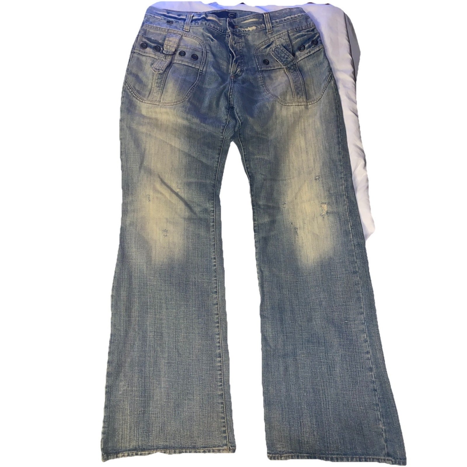 Roberto Cavalli by Just Cavalli Jeans Mens Size 38 x 34 Faded Grunge Pocketed