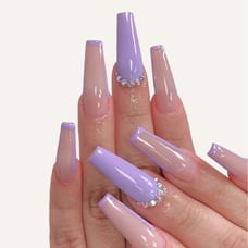 press on nails purple