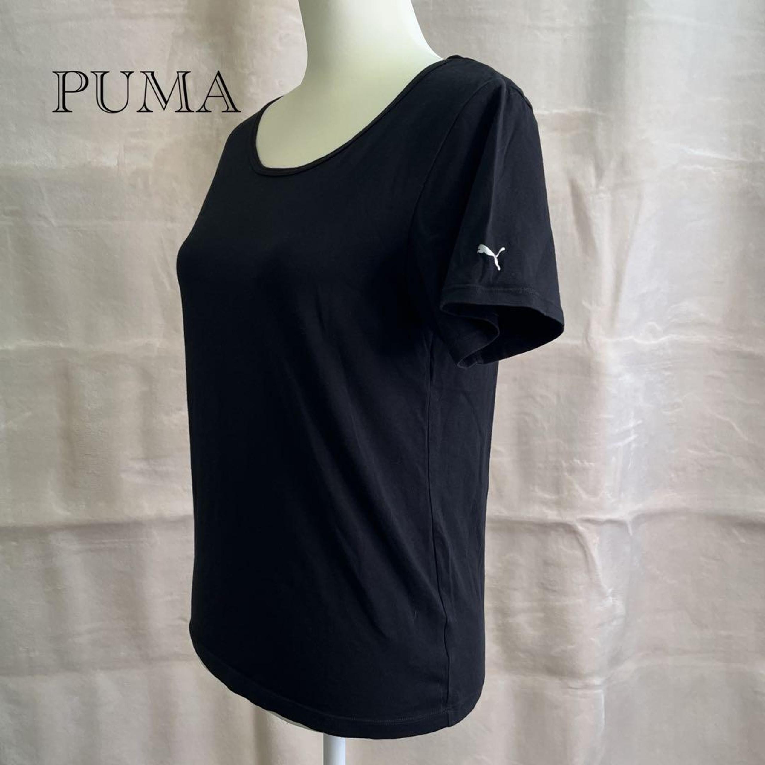 【Puma】 Women's T-Shirt Sportswear Moisture-Wicking Black LL