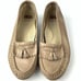 SAS woman’s flats size 4 M taupe leather tassel