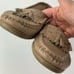 SAS woman’s flats size 4 M taupe leather tassel