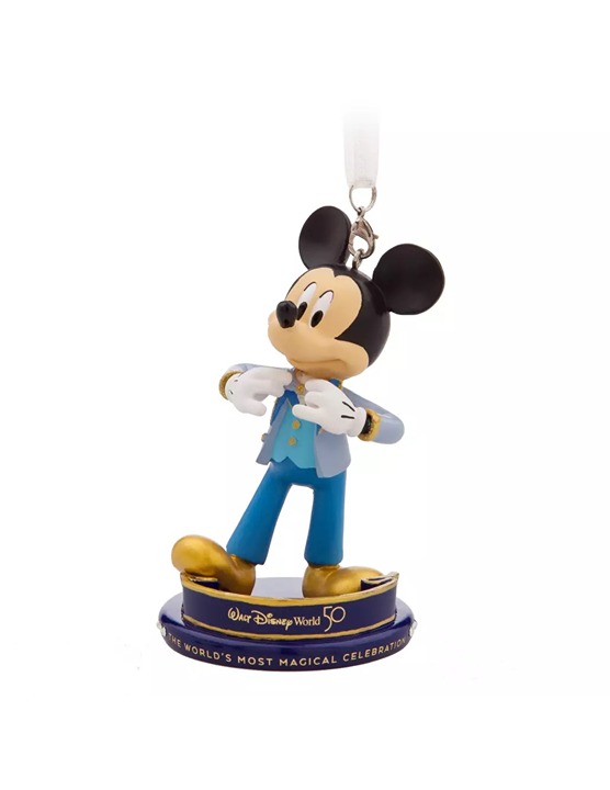 Walt Disney World 50th Anniversary Mickey Mouse Hanging Ornament 400936863944