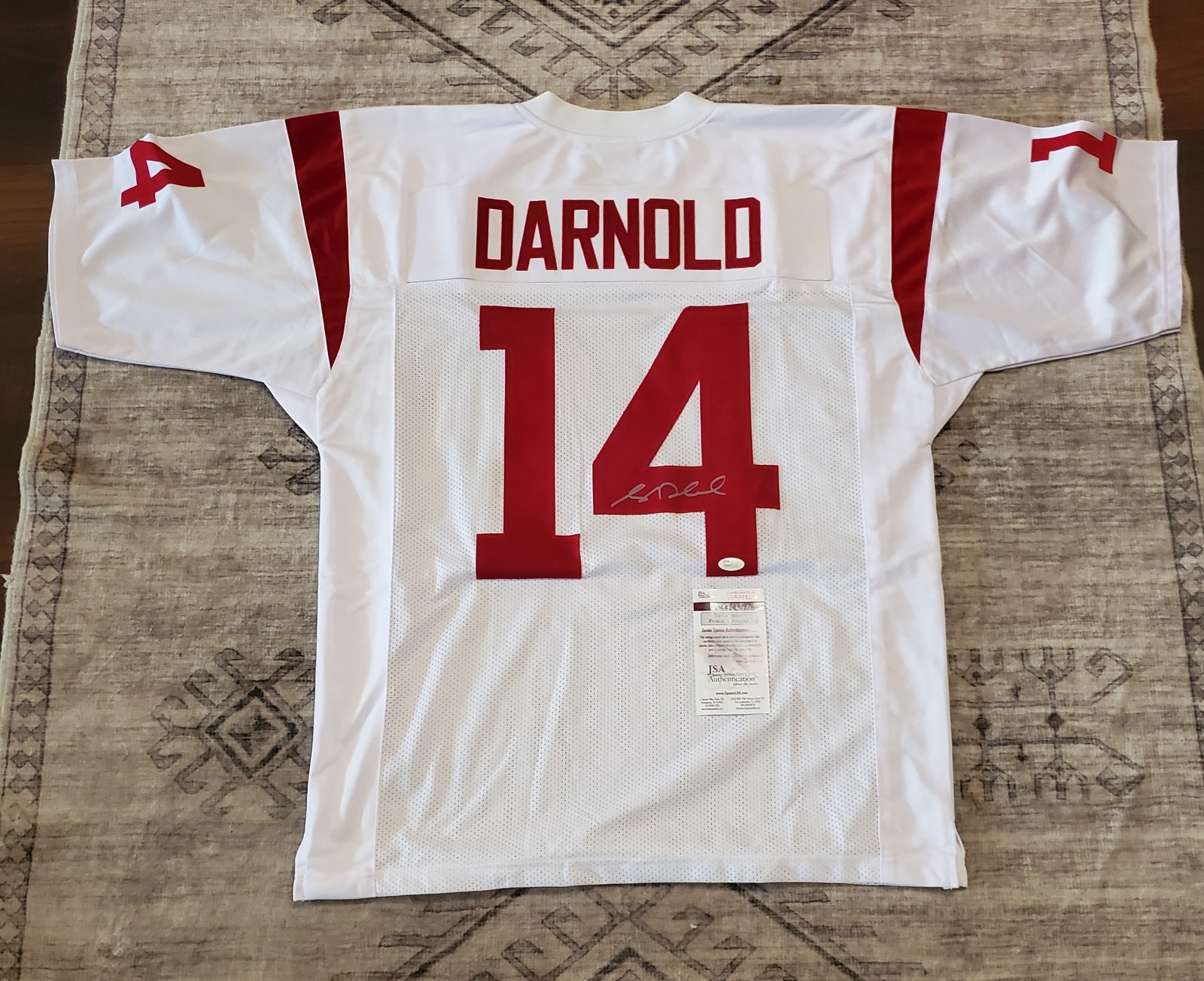 Sam Darnold signed autographed USC Trojans football Jersey JSA COA size XL