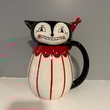 Johanna Parker carnival cottage cat pitcher
